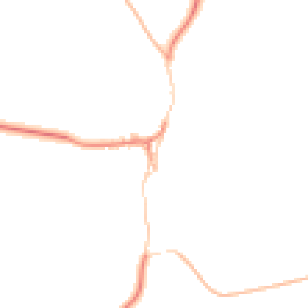Daytime road noise heatmap for DN5 7BS
