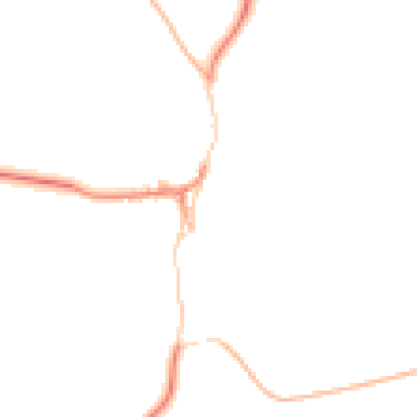 Daytime road noise heatmap for DN5 7BW