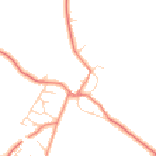 Daytime road noise heatmap for DN5 7ER