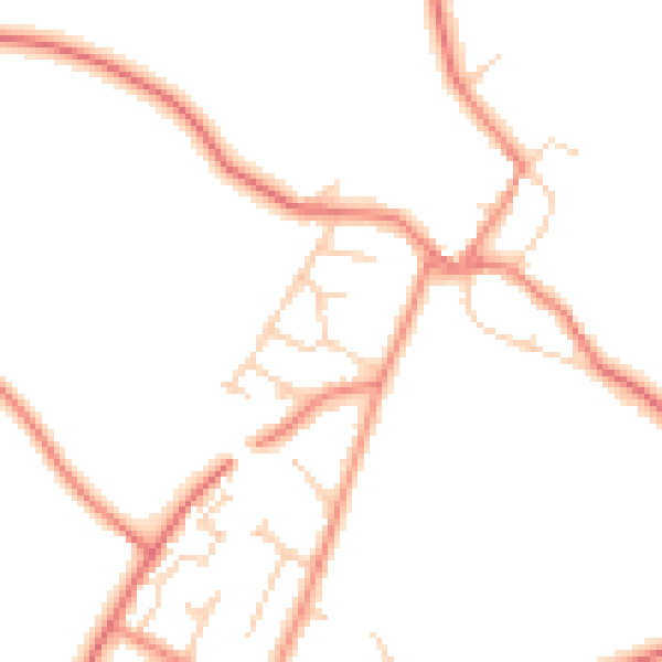 Daytime road noise heatmap for DN5 7EX