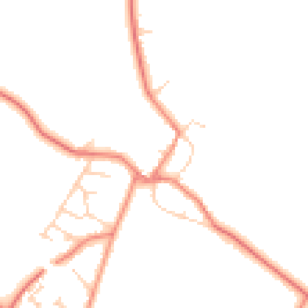 Daytime road noise heatmap for DN5 7FS