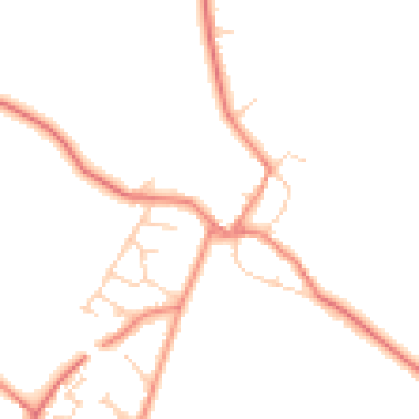 Daytime road noise heatmap for DN5 7GB