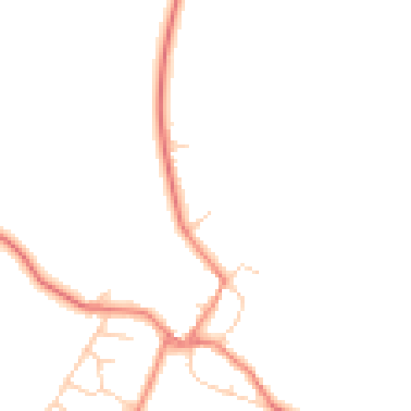 Daytime road noise heatmap for DN5 7HG