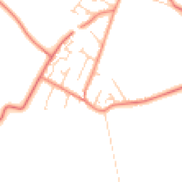Daytime road noise heatmap for DN5 7HQ