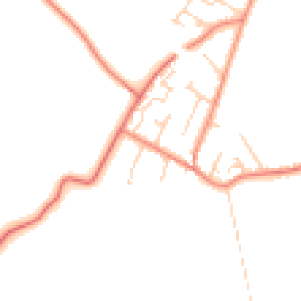 Daytime road noise heatmap for DN5 7HT