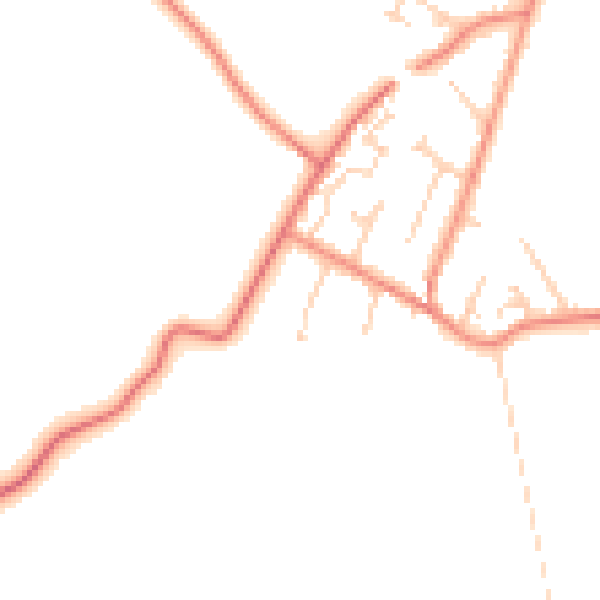 Daytime road noise heatmap for DN5 7HX