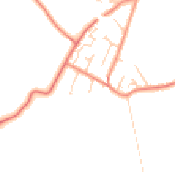 Daytime road noise heatmap for DN5 7HY