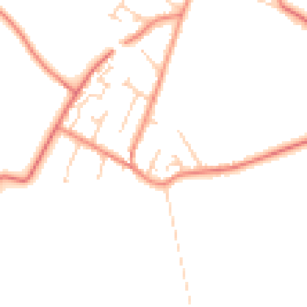 Daytime road noise heatmap for DN5 7JD
