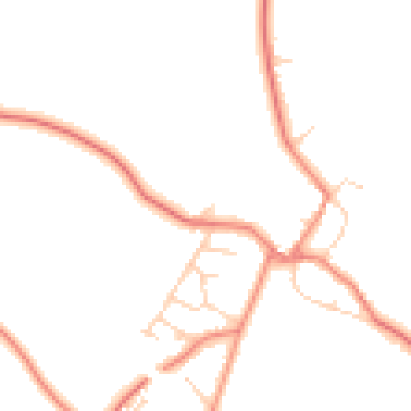 Daytime road noise heatmap for DN5 7JL