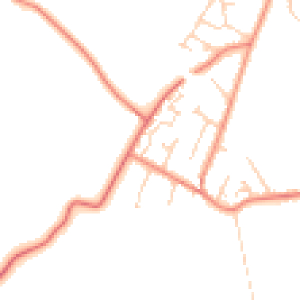 Daytime road noise heatmap for DN5 7JR