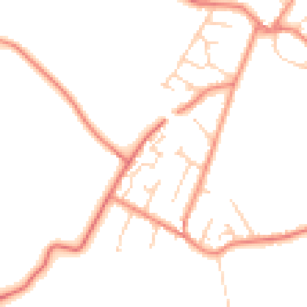 Daytime road noise heatmap for DN5 7JS