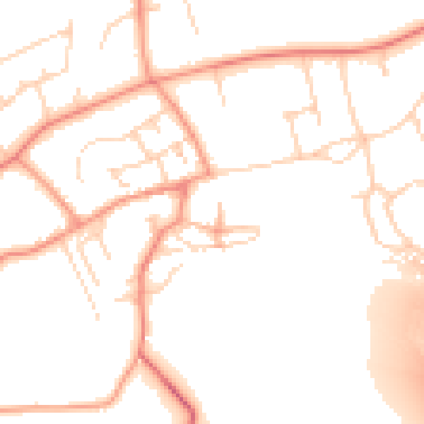 Daytime road noise heatmap for DN5 7JT