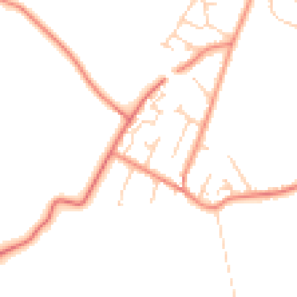 Daytime road noise heatmap for DN5 7JX