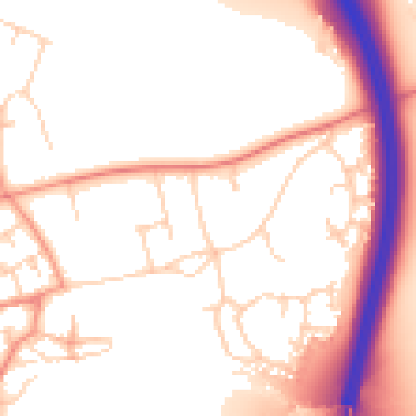 Daytime road noise heatmap for DN5 7LB