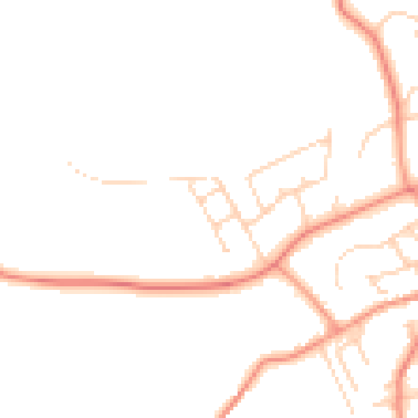 Daytime road noise heatmap for DN5 7PE