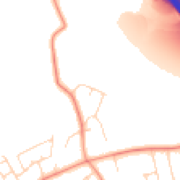 Daytime road noise heatmap for DN5 7QH