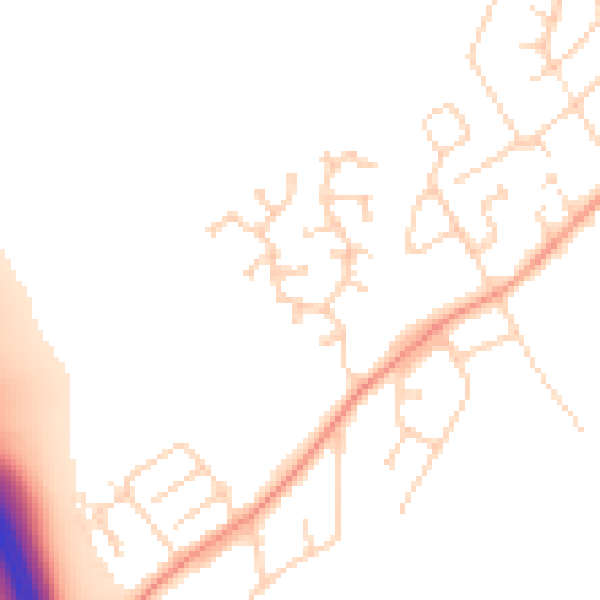 Daytime road noise heatmap for DN5 7RY