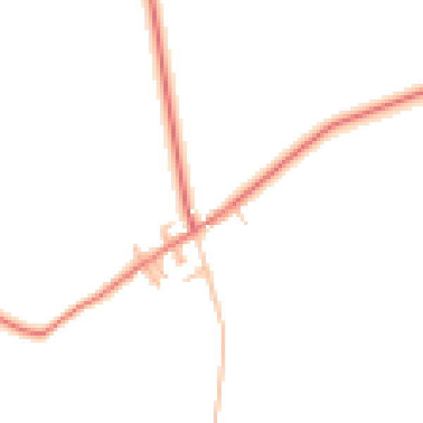 Daytime road noise heatmap for DN5 7RZ