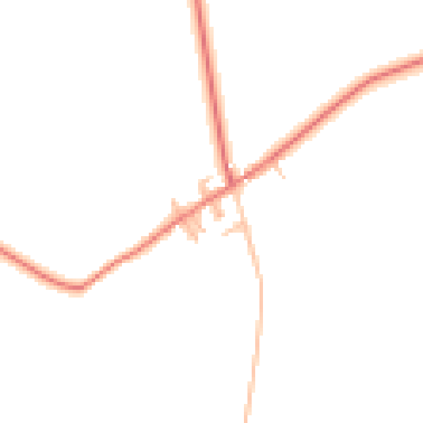 Daytime road noise heatmap for DN5 7SQ