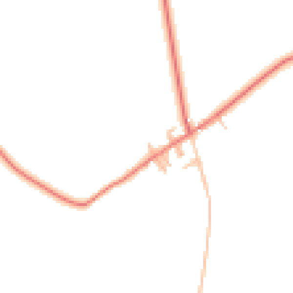 Daytime road noise heatmap for DN5 7SS