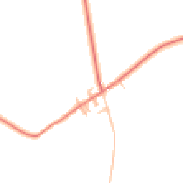 Daytime road noise heatmap for DN5 7ST