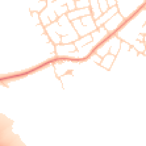 Daytime road noise heatmap for DN5 7TX
