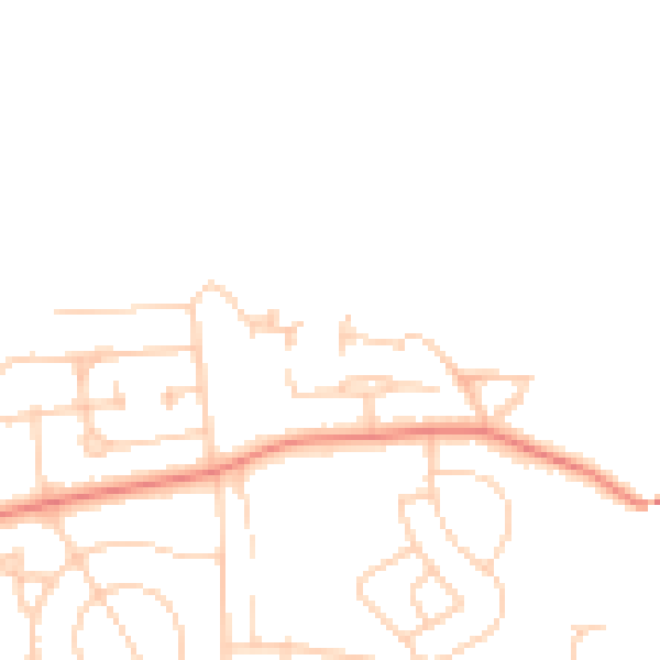 Daytime road noise heatmap for DN5 7XP
