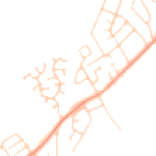 Daytime road noise heatmap for DN5 8BT