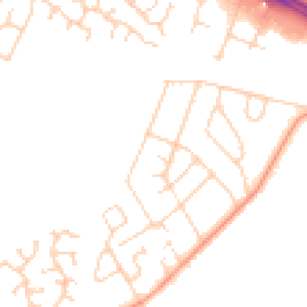 Daytime road noise heatmap for DN5 8ES
