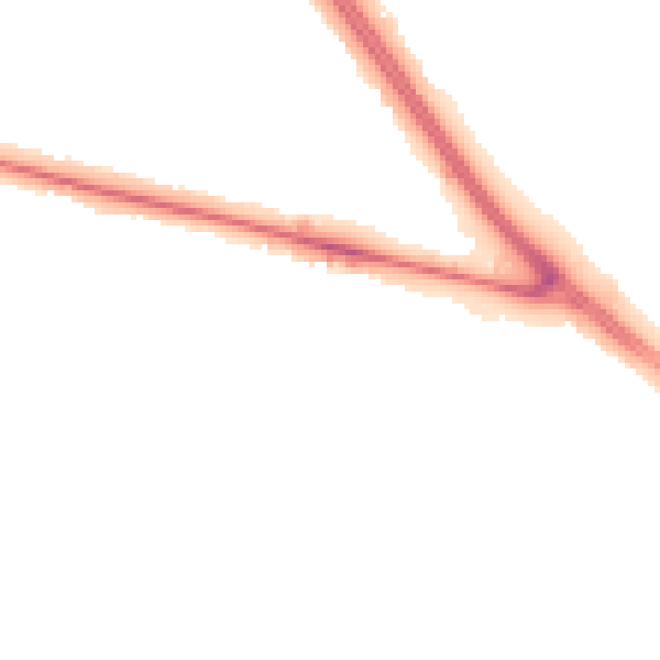 Night-time road noise heatmap for DN5 8NT