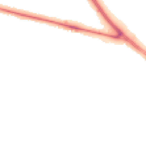 Night-time road noise heatmap for DN5 8NW
