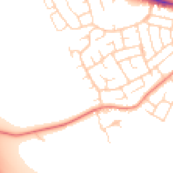 Daytime road noise heatmap for DN5 8UG