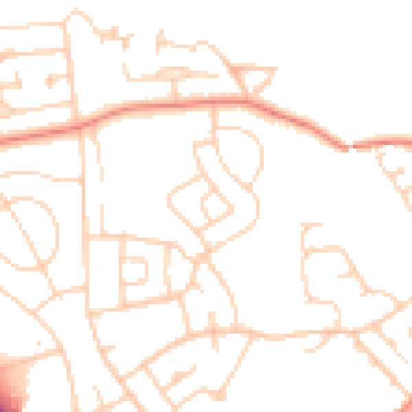 Daytime road noise heatmap for DN5 9JT