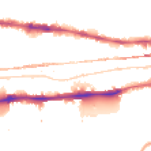 Night-time road noise heatmap for E1 0AH