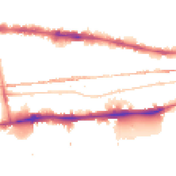 Night-time road noise heatmap for E1 0AU