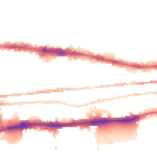 Night-time road noise heatmap for E1 0BG
