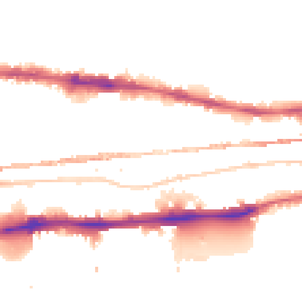 Night-time road noise heatmap for E1 0BN