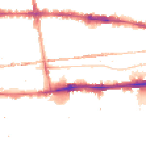 Night-time road noise heatmap for E1 0DH