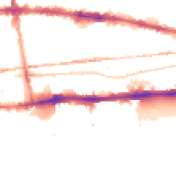 Night-time road noise heatmap for E1 0DN