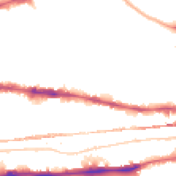 Night-time road noise heatmap for E1 0PH