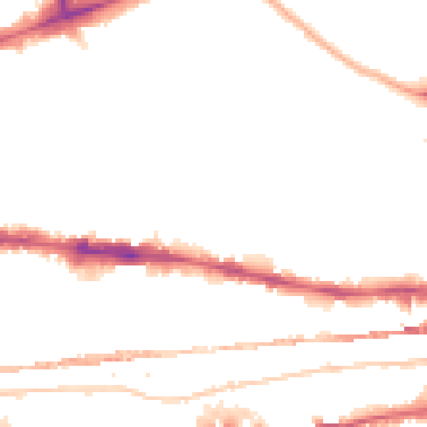 Night-time road noise heatmap for E1 0PJ