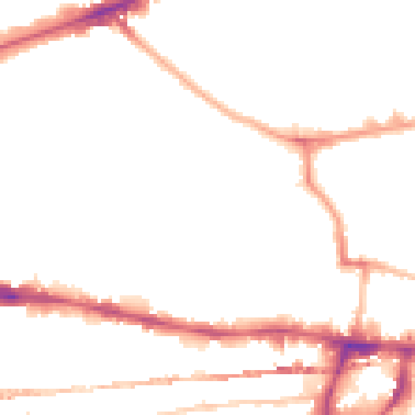 Night-time road noise heatmap for E1 0QJ