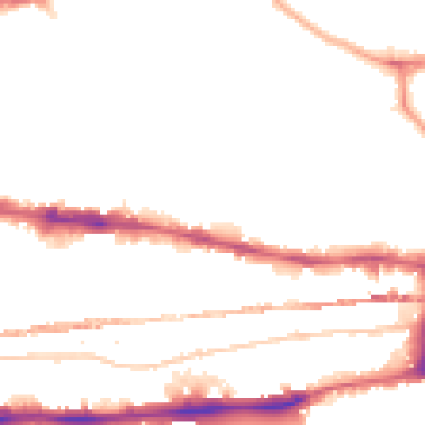 Night-time road noise heatmap for E1 0SQ