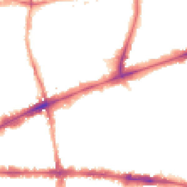 Night-time road noise heatmap for E1 1BA