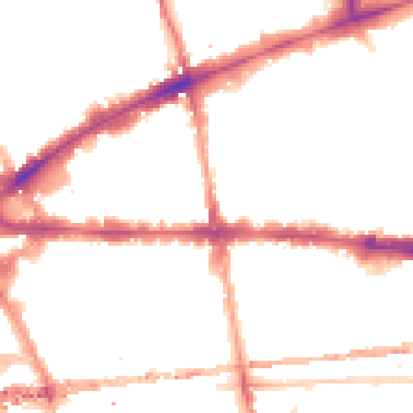 Night-time road noise heatmap for E1 1HE