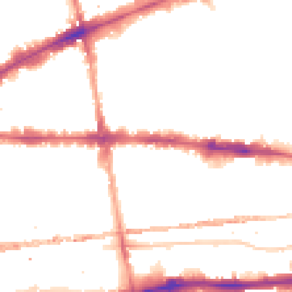 Night-time road noise heatmap for E1 2EX