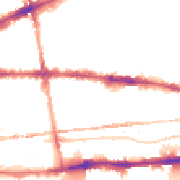 Night-time road noise heatmap for E1 2QZ