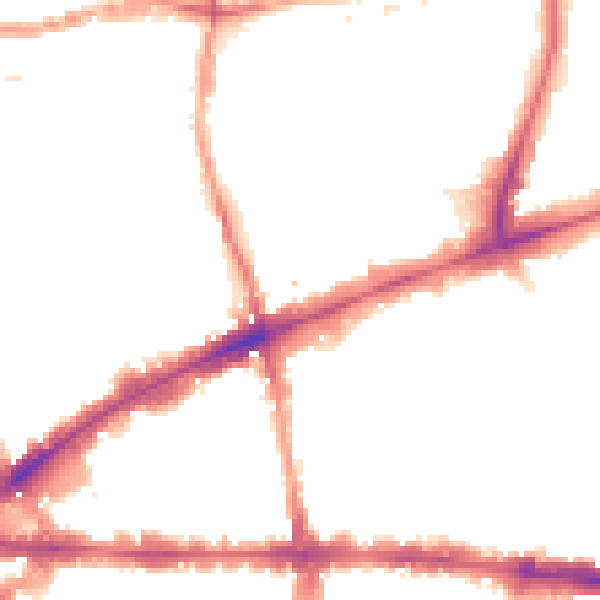 Night-time road noise heatmap for E1 5AA