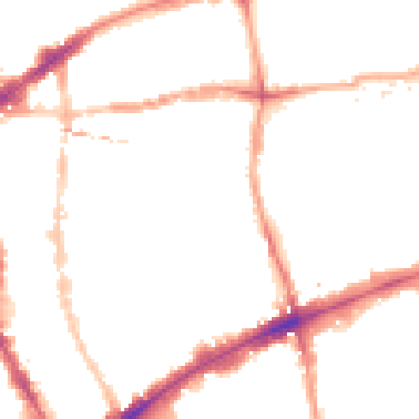 Night-time road noise heatmap for E1 5AW