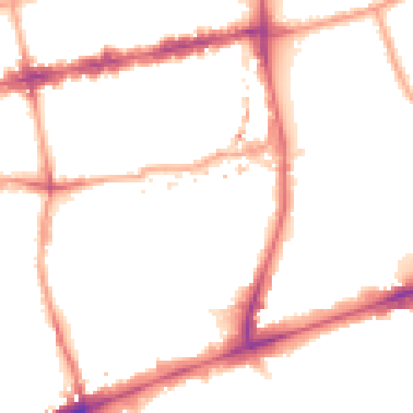 Night-time road noise heatmap for E1 5RB